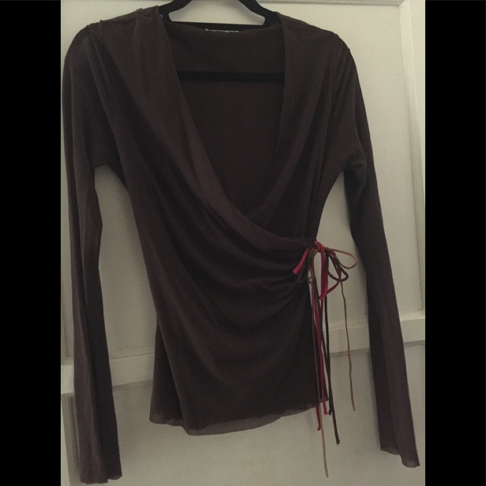 Faux wrap top - very flattering!